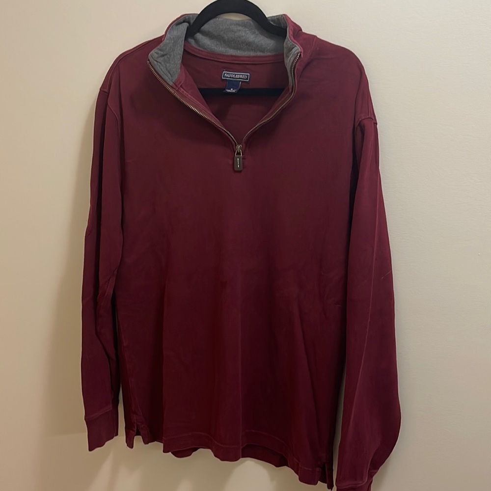 Maroon quarter zip